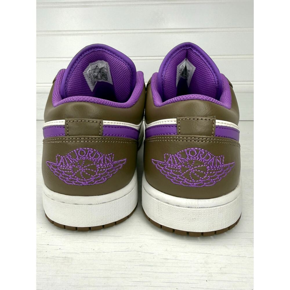 Air Jordan 1 Low Purple Mocha Palomino Wild Berry 553558-215 Men’s Size 10.5 - Picture 4 of 6